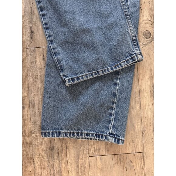 Levi's 505 Jeans Mens Size 40 x 30 Regular Fit Straight Denim Blue - Picture 12 of 14